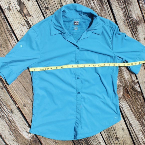 REI Button-Front Utility Short Sleeve Outdoor Top - Picture 4 of 8